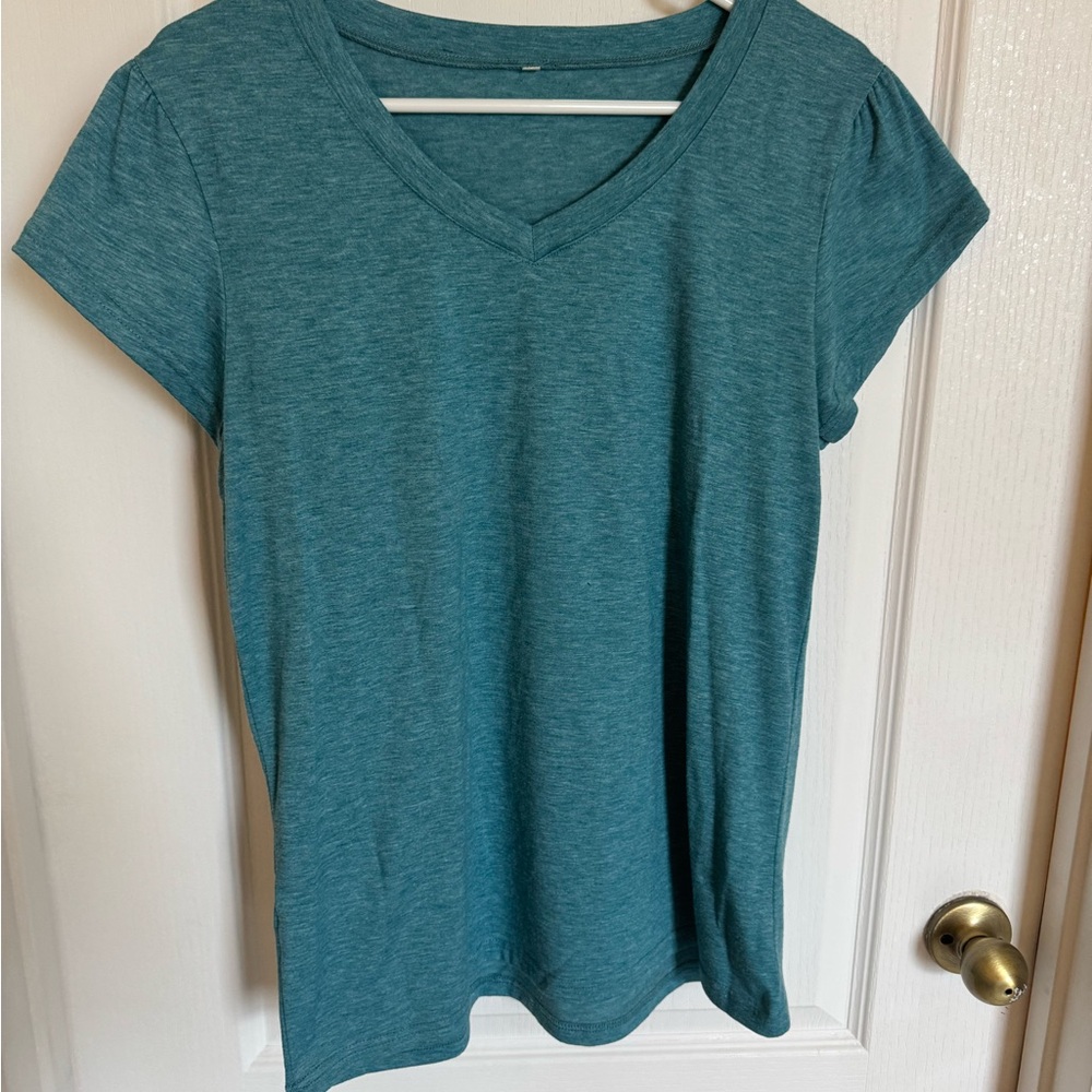 Blue Short Sleeve Tee Top